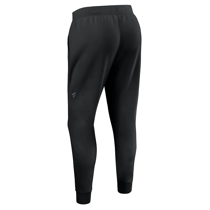 Men's Fanatics  Black Vancouver Canucks Authentic Pro Road Fleece Sweatpants