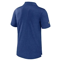 Men's Fanatics Blue Vancouver Canucks Authentic Pro Jacquard Polo