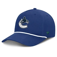 Casquette ajustable en forme de A Authentic Pro Rink des Canucks de Vancouver pour hommes, bleu Fanatics