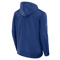 Men's Fanatics Blue Vancouver Canucks Authentic Pro Rink Hoodie