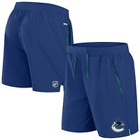 Short de performance authentique Pro Rink bleu Fanatics pour homme des Canucks Vancouver