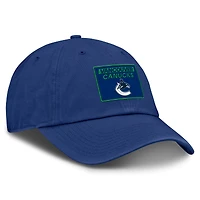 Men's Fanatics Blue Vancouver Canucks Authentic Pro Rink Prime Adjustable Hat