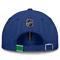 Men's Fanatics Blue Vancouver Canucks Authentic Pro Rink Prime Adjustable Hat