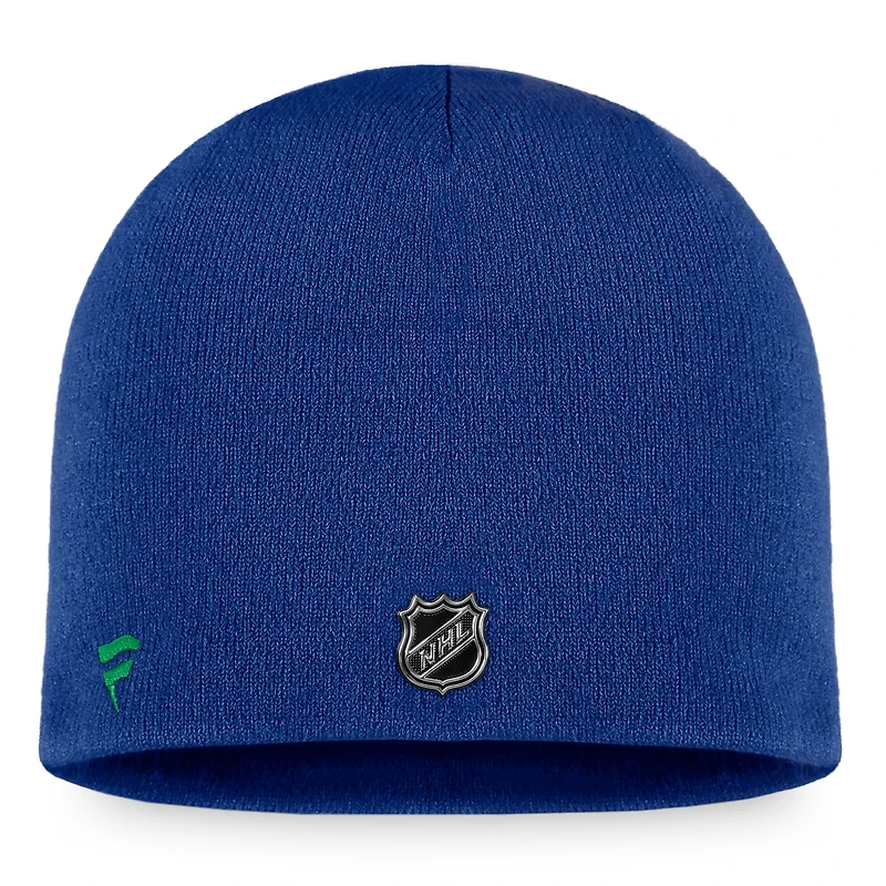 Men's Fanatics Blue Vancouver Canucks Authentic Pro Training Camp Knit Hat