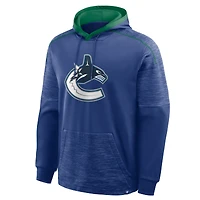 Sweat à capuche bleu Fanatics pour homme, gardien de but, défenseur, Vancouver Canucks