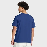 T-shirt bleu Fanatics pour homme avec le titre Hat Trick des Canucks de Vancouver