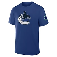 Men's Fanatics Blue Vancouver Canucks Hat Trick T-Shirt