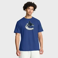 Men's Fanatics Blue Vancouver Canucks Hat Trick T-Shirt