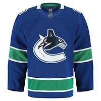 Maillot authentique Pro à domicile bleu Fanatics pour homme des Vancouver Canucks