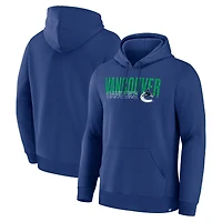 Men's Fanatics Blue Vancouver Canucks Net Minder Legacy Hoodie