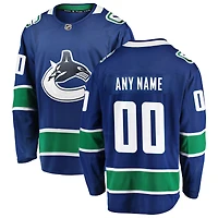 Men's Fanatics Blue Vancouver Canucks Premier Breakaway - Custom Jersey