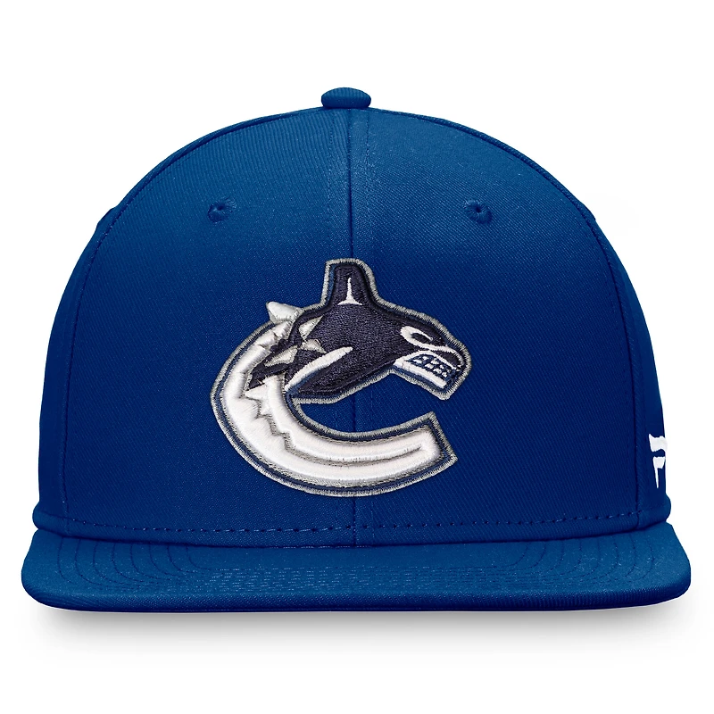 Men's Fanatics Blue Vancouver Canucks Primary Logo Snapback Hat