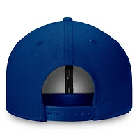 Casquette Snapback Fanatics bleue pour homme avec logo principal des Canucks de Vancouver