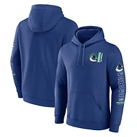 Chandail à capuchon bleu Fanatics Revolution des Canucks de Vancouver pour hommes