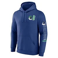 Chandail à capuchon bleu Fanatics Revolution des Canucks de Vancouver pour hommes