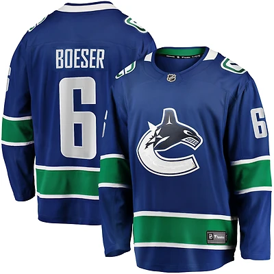 Men's Fanatics Brock Boeser Blue Vancouver Canucks Home Breakaway Jersey