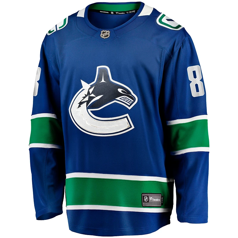 Maillot Breakaway à domicile des Canucks de Vancouver Fanatics Conor Garland pour hommes, bleu
