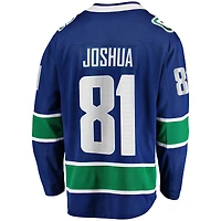 Fanatics pour hommes Dakota Joshua bleu Vancouver Canucks Home Premier Breakaway Player - Maillot