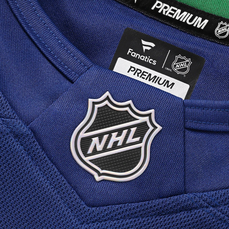 Maillot de joueur à domicile bleu des Vancouver Canucks Fanatics Elias Pettersson pour homme