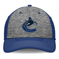 Men's Fanatics Gray/Blue Vancouver Canucks Fundamental Top Shelf 2-Tone Flex Hat