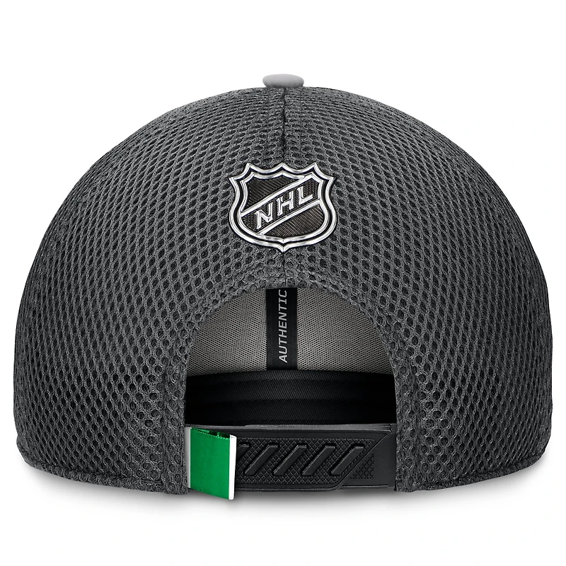 Casquette ajustable pour homme Fanatics Vancouver Canucks Authentic Pro Home Ice Trucker grise
