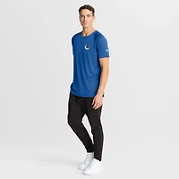 Men's Fanatics Heather Blue Vancouver Canucks Authentic Pro Rink Raglan Performance T-Shirt
