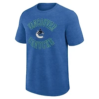 Men's Fanatics Heather Blue Vancouver Canucks Success T-Shirt