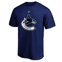 Men's Fanatics J.T. Miller Blue Vancouver Canucks Authentic Stack Name & Number T-Shirt