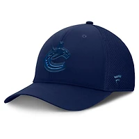 Men's Fanatics Navy Vancouver Canucks Authentic Pro Road Flex Hat