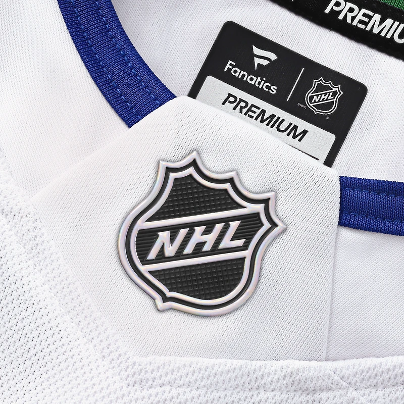 Men's Fanatics White Vancouver Canucks Away Premium Custom Jersey