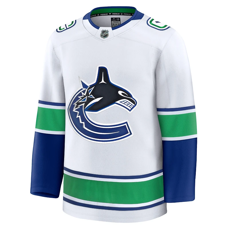 Maillot extérieur Premium blanc Fanatics pour homme des Vancouver Canucks