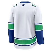 Maillot extérieur Premium blanc Fanatics pour homme des Vancouver Canucks