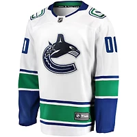 Men's Fanatics White Vancouver Canucks Premier Breakaway - Custom Jersey