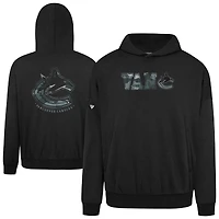 Men's Levelwear  Black Vancouver Canucks Contact Oversized Hoodie