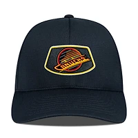 Casquette ajustable Skylight Zephyr noire pour homme des Vancouver Canucks de Levelwear