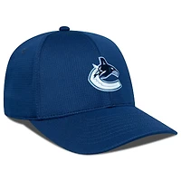 Casquette ajustable structurée Zephyr Insignia Core bleue pour homme des Vancouver Canucks de Levelwear