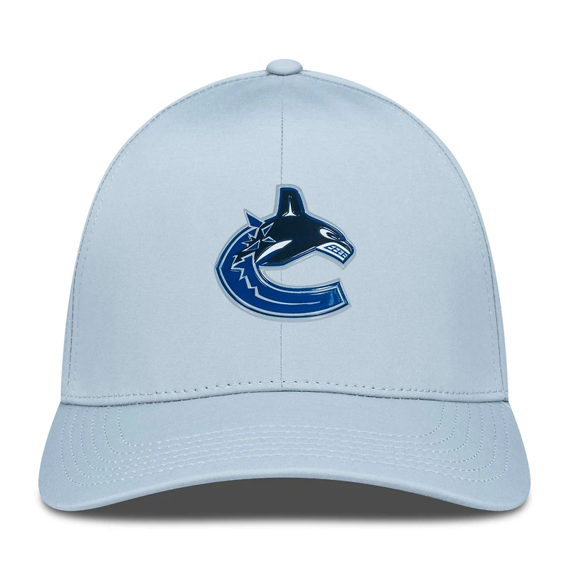Casquette Zeta Insignia Core Flex grise pour homme des Vancouver Canucks de Levelwear