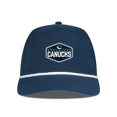 Men's Levelwear Navy Vancouver Canucks Gambit Team Icon Adjustable Hat