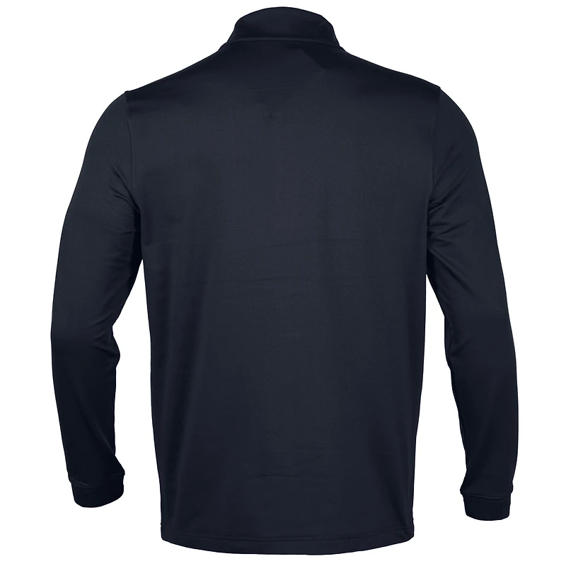 Chandail pour homme Levelwear Vancouver Canucks bleu marine NHL x PGA - Scout Midlayer Quarter-Zip Pullover