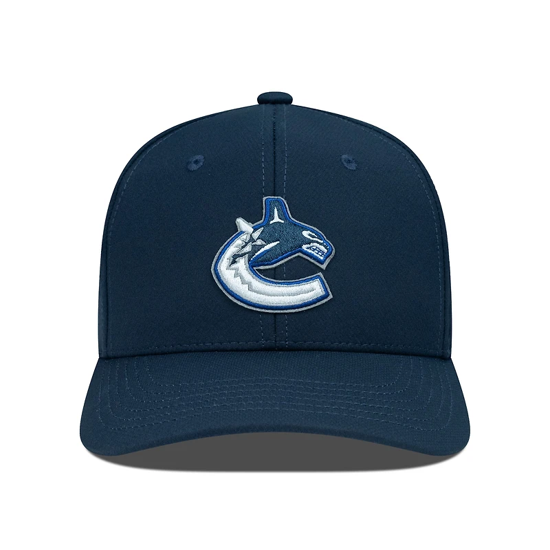Casquette Rise Flex bleu marine pour homme des Vancouver Canucks de Levelwear