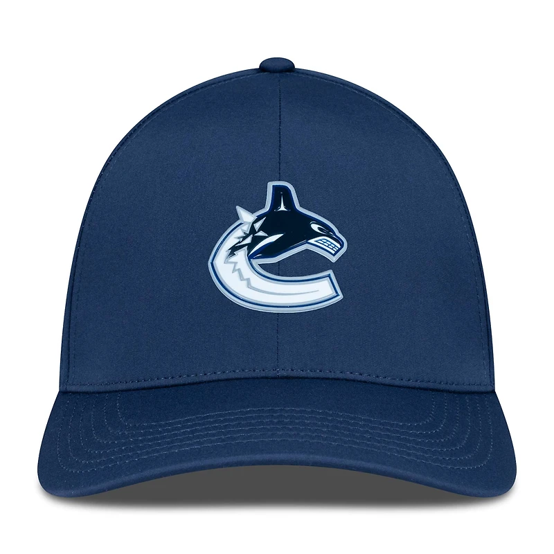 Casquette Zeta Insignia Core Flex bleu marine pour homme des Vancouver Canucks de Levelwear