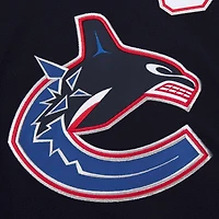 Maillot de jeu puissance bleu marine Markus Naslund pour homme des Vancouver Canucks 2003-04