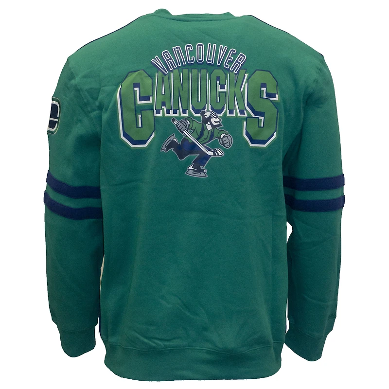 Sweat-shirt bleu Mitchell & Ness pour homme, motif Vancouver Canucks