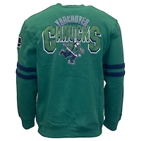 Sweat-shirt bleu Mitchell & Ness pour homme, motif Vancouver Canucks
