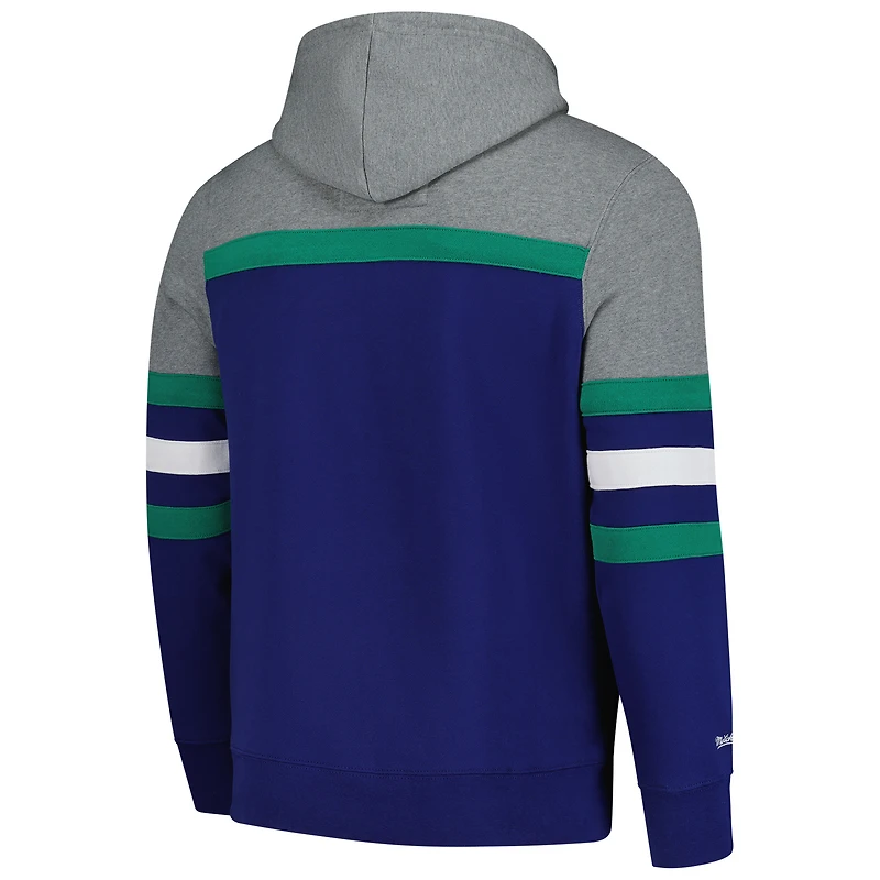 Sweat à capuche bleu Mitchell & Ness pour homme