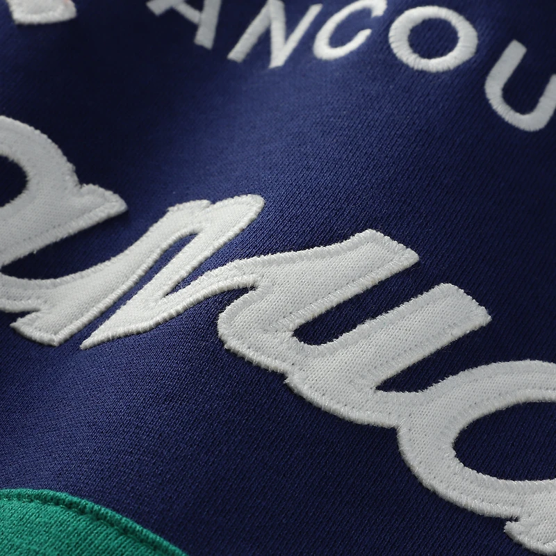 Sweat à capuche bleu Mitchell & Ness pour homme, entraîneur des Canucks de Vancouver