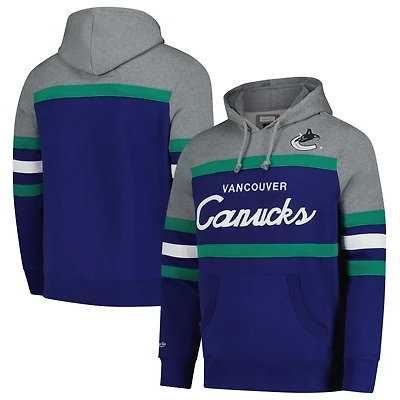 Sweat à capuche bleu Mitchell & Ness pour homme