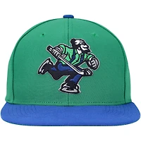 Casquette pour homme Mitchell & Ness verte Vancouver Canucks Core Team Ground 2.0 Snapback