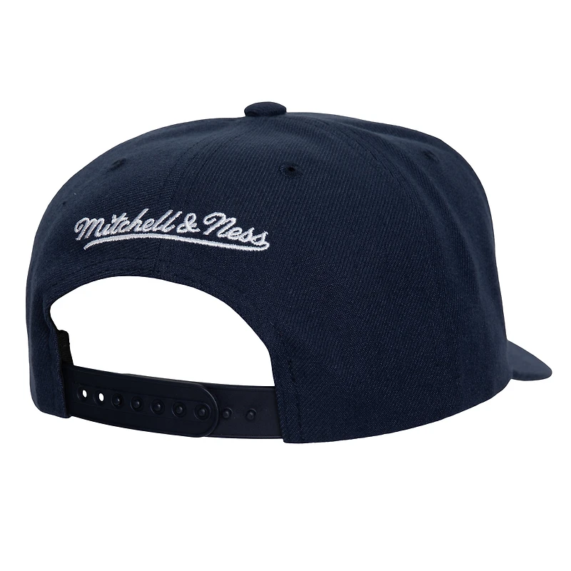 Casquette ajustable Mitchell & Ness bleu marine pour homme Vancouver Canucks Core Team Ground Pro