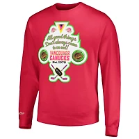 Men's Mitchell & Ness Pink Vancouver Canucks Watermelon Sugar High Pullover Sweatshirt
